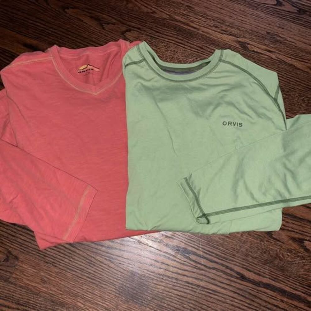 ORVIS Men’s XL Shirts Long Sleeve Red Green
